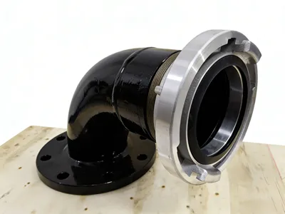 A flange Storz adapter on a white background