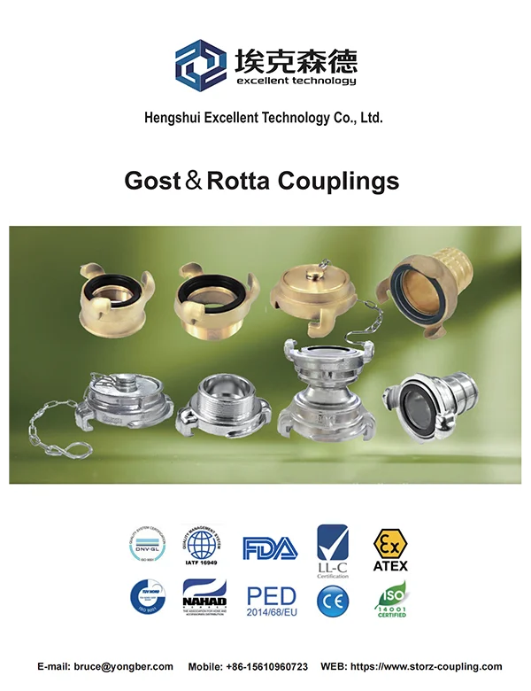 The front cover of Gost & Rotta coupling products catalog